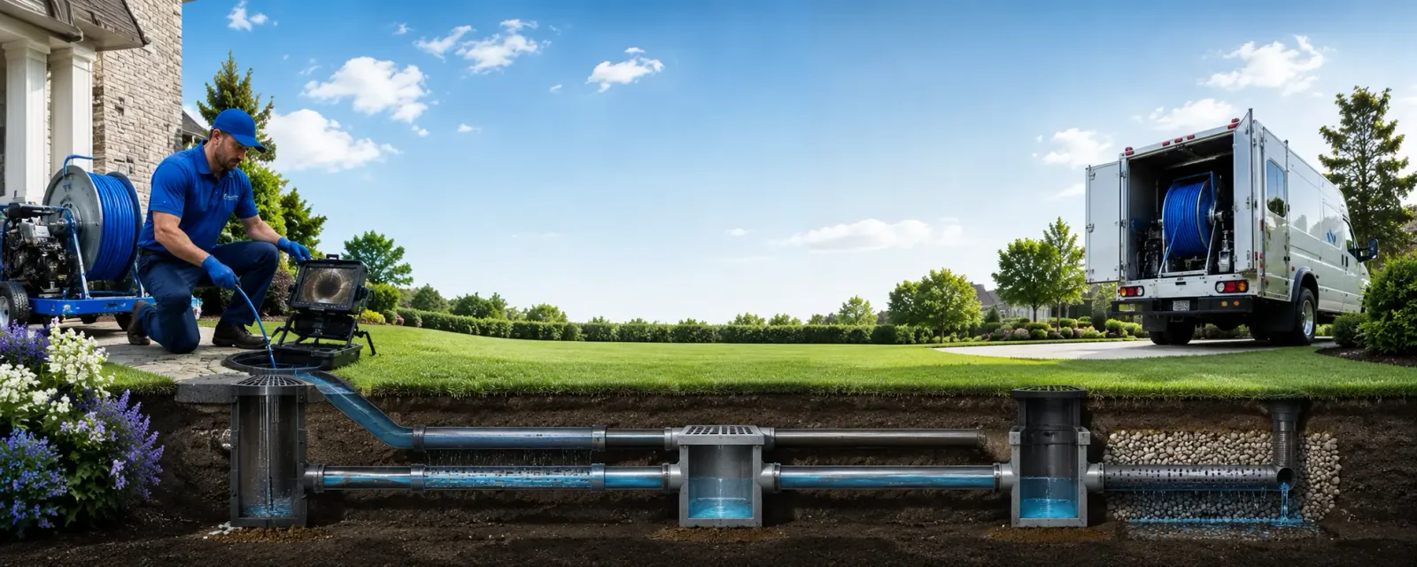 Outdoor drain cleaning information for Mulberry Grove, IL